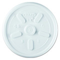 Dart Lid for 8 oz. Hot Cup, Flat, Vented, White, Pk1000 8JL