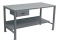 Jamco Heavy Duty Fixed Work Bench, Steel, 60" W, 34" Height, 3000 lb., Straight UM360GP