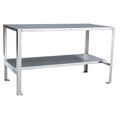 Jamco Fixed Work Table, SS, 48" W, 24" D YE248