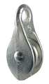 Peerless Pulley Block, Fibrous Rope, 1/2 in Max Cable Size, Not Rated Max Load, Electro-Galvanized 3-110-03-56-