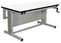 Pro-Line Hand Crank Height Adjustable Work Bench, ESD Laminate, 30" W, 30" to 42" Height, 330 lb. EL6030C-A31