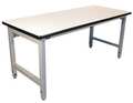 Pro-Line Bolted Workbenches, Laminate, 60" W, 30" to 36" Height, 5000 lb., Straight HD6036P/A31/HDLE-6
