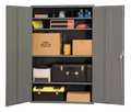 Durham Mfg 16 ga. ga. Steel Storage Cabinet, 48 in W, 84 in H, Stationary 2504-4S-95