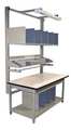 Pro-Line Bolted Packaging Work Benches, Laminate, 72" W, 30" to 36" Height, 750 lb., Straight BIB8