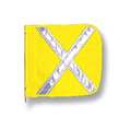 Checkers HD Flag, Reflexite X, 12x12 In, Yellow FS9025-Y