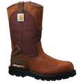 Carhartt Size 14 Men's Western Boot Steel Work Boot, Brown CMP1200