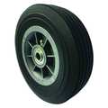 Marastar Solid Rubber Wheel, 8 in Dia, 500 lb, Black 16V338