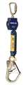 3M Dbi-Sala Self Retracting Lifeline, 6 ft., Blue 3101217