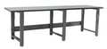 Benchpro Bolted Workbenches, Stainless Steel, 117" W, 30" to 36" Height, 1600 lb., Straight RN36117