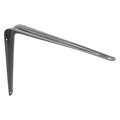 Primeline Tools Shelf Brackets, 10-in. x 12-in., Stamped Steel, Gray Enamel Finish (2 Pack) MP11287