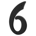 Primeline Tools 3 in. House Number 6 or 9, Plastic, Black with Nails (2 Pack) MP5037