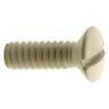 Primeline Tools Wall Plate Screws, #6-32 x 1/2 in., Steel Construction, Ivory, Oval Head, Slotted Drive (100 Pack) MP9015