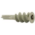 Primeline Tools Zip-It Screw Anchor, Plastic, 50 PK MP10554-50