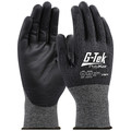G-Tek Polykor Knit Gloves, A4, Gray, 9.5" L, S, PR 16541S