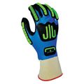 Showa Nitrile Impact Coated Gloves, Full Coverage, Black/Blue, XL, PR 377IPXL-09