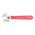 Maxpower Wrench, Adjustable, Chrome, Red-Dipped, 6" 00601