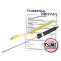 Reed Instruments Immersion Thermocouple Probe, Type K, -58 to 1112°F (-50 to 600°C) with NIST Calibration Certificate R2950-NIST