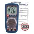 Reed Instruments Compact Digital Multimeter with Temperature and NIST Calibration Certificate R5008-NIST