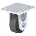 Blickle Rigid Plate Caster, Gray Nylon, 6", 660 lb. BES-POG 150G-14