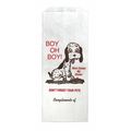 Crownhill White Printed Doggie Bags Traditional Design, 5 x 2 3/4 x 12", PK 500 E-7072