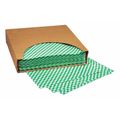 Crownhill Grease Resistant Paper Sheets, Hunter Green Checkered, 12 x 12", PK 1000 F-3724
