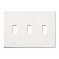 Lutron Traditional Fassada Wall Plates, Number of Gangs: 3 Gloss Finish, White FG-3-WH