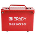 Brady Group Lockout Box, 9 in H, Red 175462