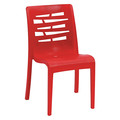 Grosfillex Essenza Stacking Chair, Red US218414