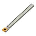 Micro 100 Indexable Boring Bar, A06J SCLCR 2, 4-1/2 in L, High Speed Steel, 80 Degrees  Diamond Insert Shape 20-0826