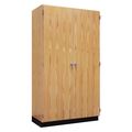 Diversified Spaces Red Oak Storage Cabinet, 36 in W, 84 in H 353-3622K
