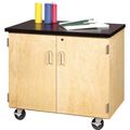 Diversified Spaces Demonstration Cabinet, Mobile, Maple EMDC-2436M