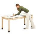 Diversified Spaces Rectangle Planning Table, 72" X 30", Almond PT-72P