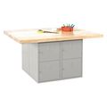Diversified Spaces Workbenches, 64" W, 33-1/4" Height, 500 lb. WB4-0V
