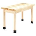 Diversified Spaces Rectangle Table, 60" X 30", Wood Top, Gray Nebula P7145M30N