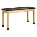 Diversified Spaces Rectangle Table, 60" X 36", Wood Top, White P7606K36N