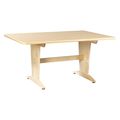 Diversified Spaces Rectangle Art/Planning Table, 60" X 26", Birch PT-62PNB26