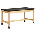 Diversified Spaces Rectangle Table, 72" X 36", Wood Top P740LBBK36S