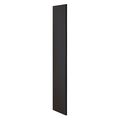 Salsbury Industries End Panel, Flat Top, 18" Wx60" H, Black 33303BLK