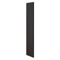 Salsbury Industries End Panel, Flat Top, 24" Wx72" H, Black 30043BLK