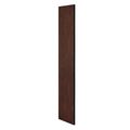 Salsbury Industries End Panel, Flat Top, 24" Wx72" H, Mahogany 30043MAH