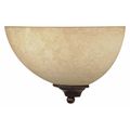 Nuvo Tapas 1 Light 12 in. Sconce Tuscan Suede Glass Bronze 60-044