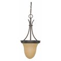 Nuvo 1 Light 10 in. Pendant Champagne Linen Washed Glass Bronze 60-1278