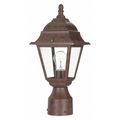 Nuvo Briton 1-Light 14 in. Post Lantern with Clear Glass 60-547