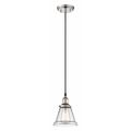 Nuvo Vintage 1 Light Pendant Clear Glass Vintage Lamp Included Po, Mounting: Canopy 60-5402