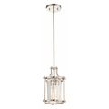 Nuvo Krys 1 Light Crystal Mini Pendant 60w Vintage Lamp Included, Housing Finish: Polished Nickel 60-5764