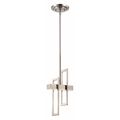 Nuvo Frame LED Pendant Frosted Glass Brushed Nickel 62-106