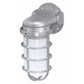 Nuvo 1-Light - 10in. - Industrial Style - Wall Mount with Frosted Glass - Metallic Silver Finish SF76-620