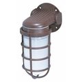 Nuvo 1-Light - 10in. - Industrial Style - Wall Mount with Frosted Glass - Old Bronze Finish SF76-621