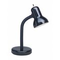 Satco Goose Neck Desk Lamp Black Finish Black SF77-537