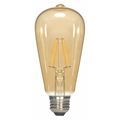 Satco 4.5W ST19 LED Transparent Amber Medium 2300K 400Ls 120V S9578